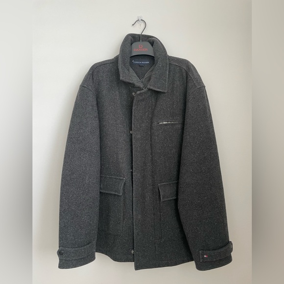 EUC - Tommy Hilfiger Men’s L Wool Jacket - Picture 2 of 7